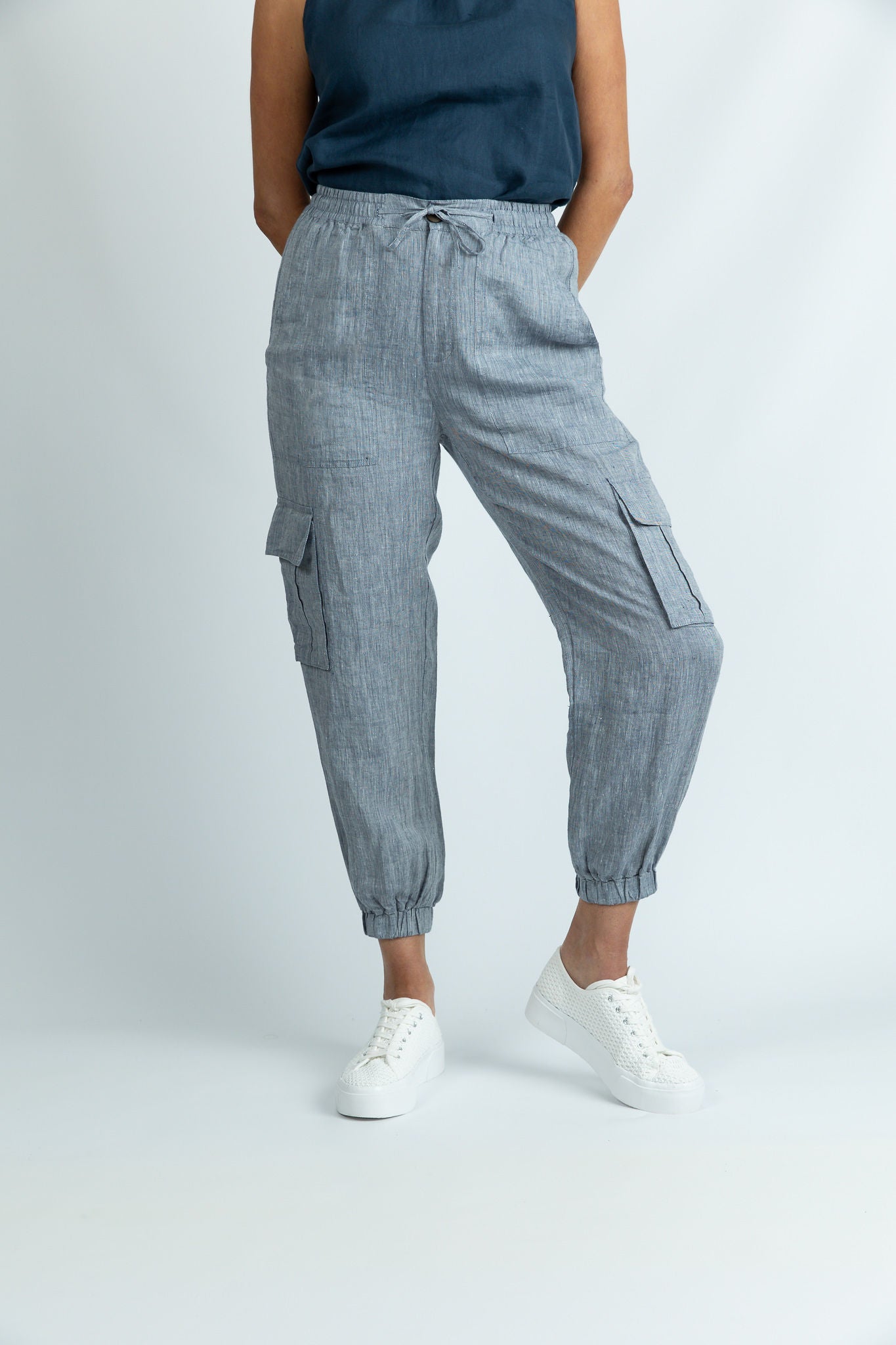 Trailblazer Cargo Pants in Greyish Blue