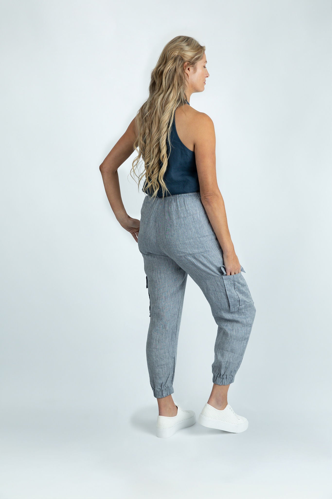 Trailblazer Cargo Pants in Greyish Blue