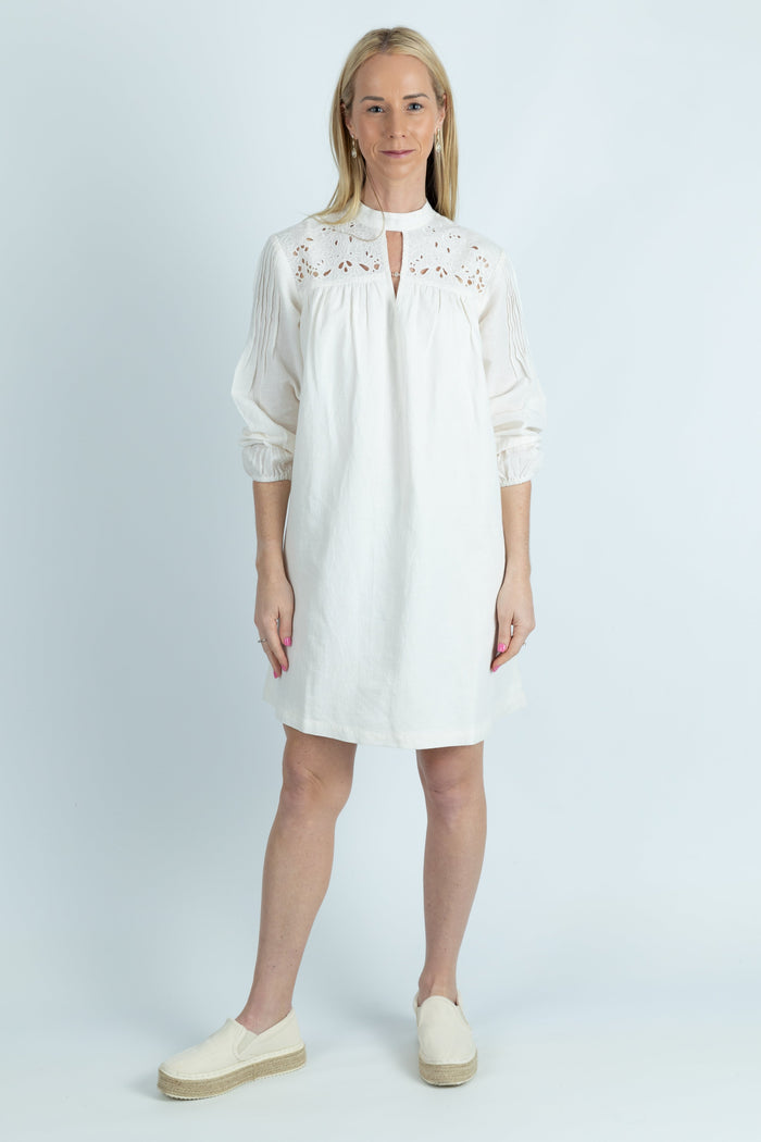 Aegile formal white linen dress - Attires