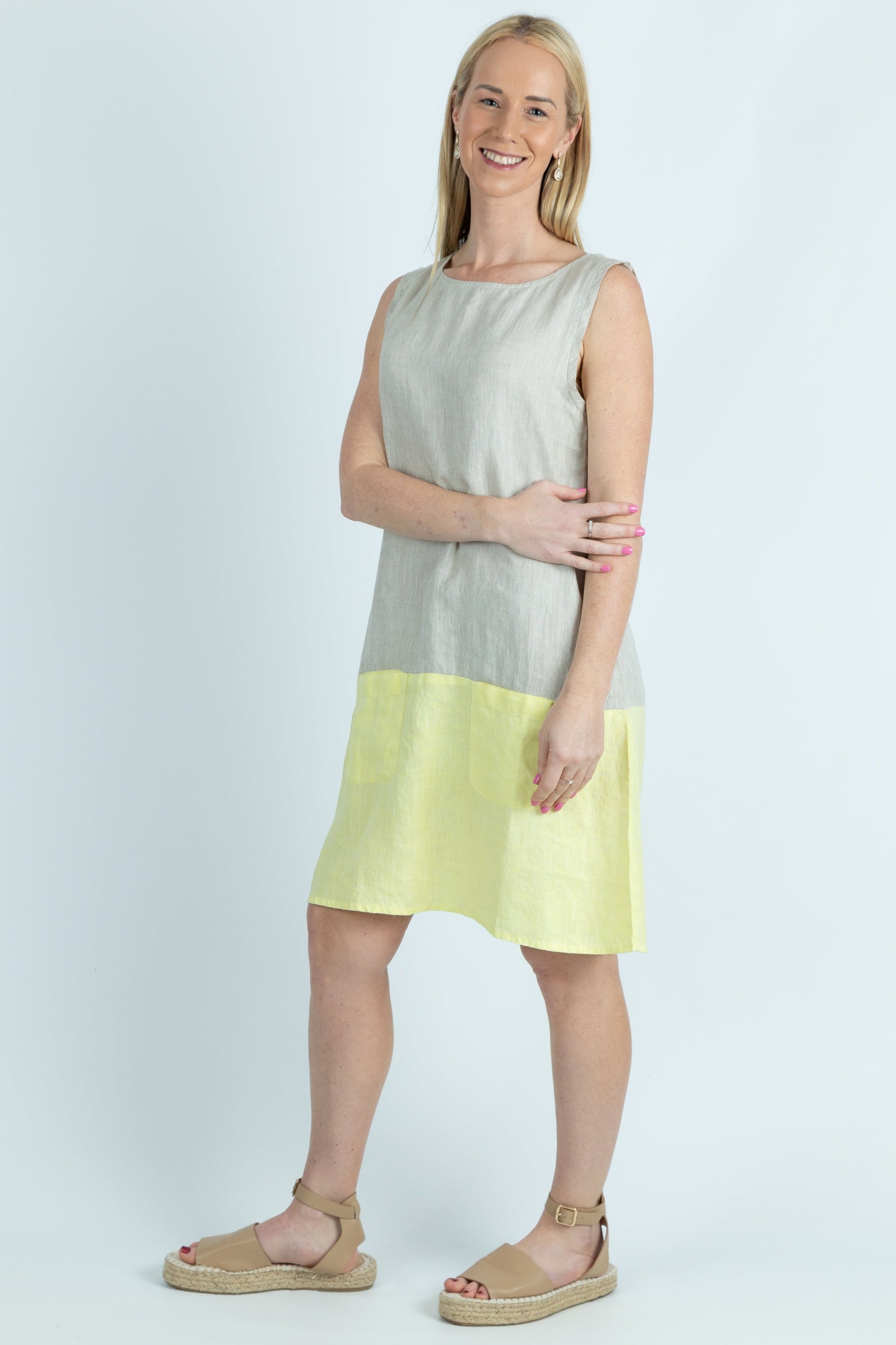 Kowhai Contrast Colour block Dress