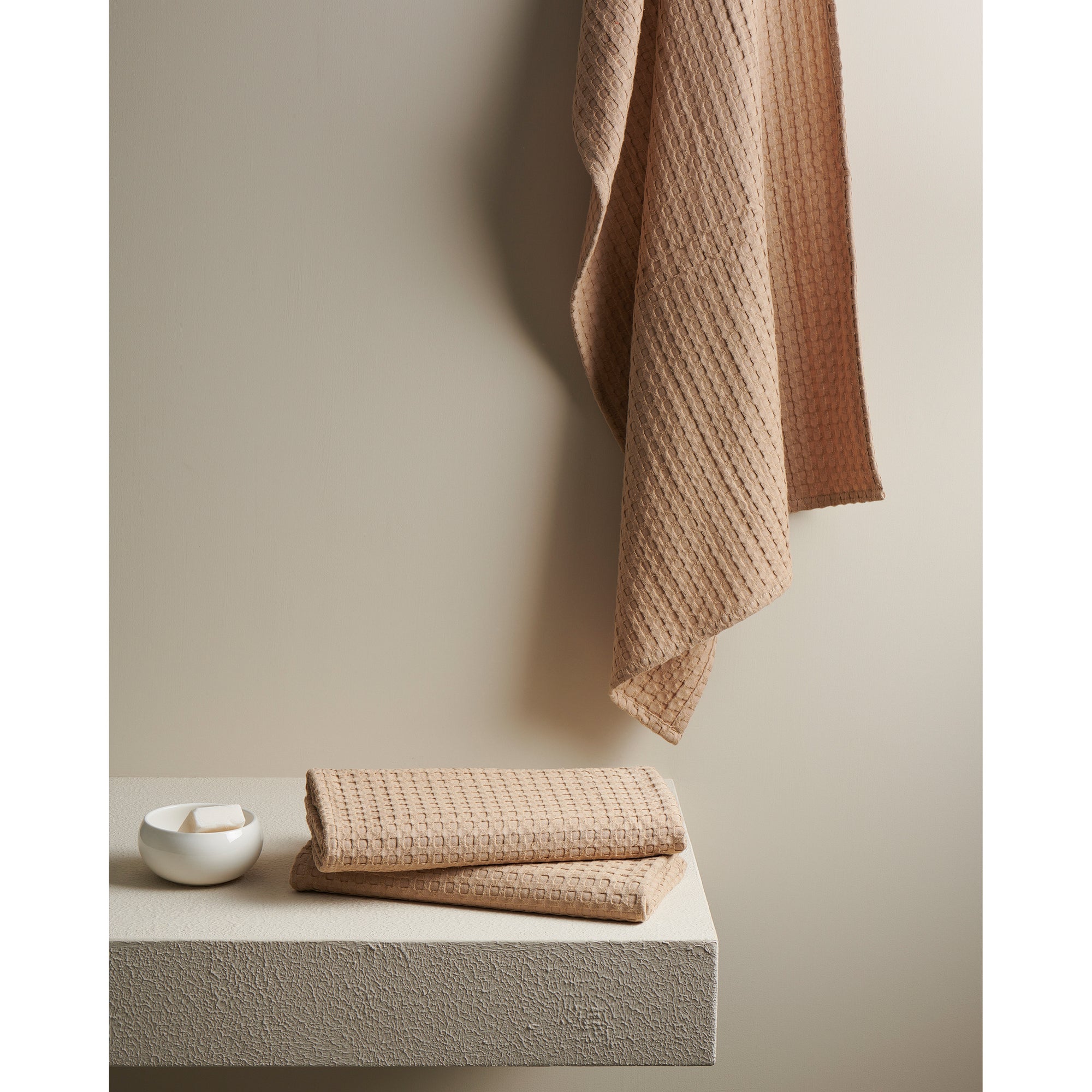 Marina textured waffle bath towel - XL